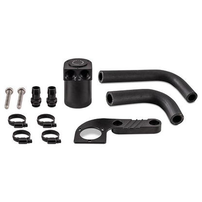 Mishimoto Baffled Oil Catch Can Kit / Air-Oil Separator (AOS) for BMW S55 F80 M3, F82/F83 M4, F87 M2 Competition 2015-2020 | Direct-Fit PCV/CCV Crankcase Blow-By Catch Tank | Billet Aluminium | MMBCC-F80-15CBE