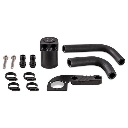 Mishimoto Baffled Oil Catch Can Kit / Air-Oil Separator (AOS) for BMW S55 F80 M3, F82/F83 M4, F87 M2 Competition 2015-2020 | Direct-Fit PCV/CCV Crankcase Blow-By Catch Tank | Billet Aluminium | MMBCC-F80-15CBE