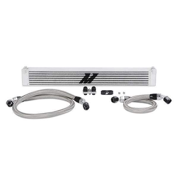Mishimoto BMW E46 M3 S54 Oil Cooler Kit (2001-2006) - Direct-Fit Performance & Track Upgrade, Bar-and-Plate Cooler, -10AN Lines - MMOC-E46-01