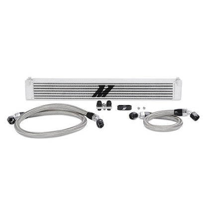 Mishimoto BMW E46 M3 S54 Oil Cooler Kit (2001-2006) - Direct-Fit Performance & Track Upgrade, Bar-and-Plate Cooler, -10AN Lines - MMOC-E46-01