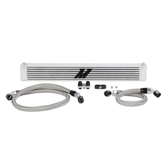 Mishimoto BMW E46 M3 S54 Oil Cooler Kit (2001-2006) - Direct-Fit Performance & Track Upgrade, Bar-and-Plate Cooler, -10AN Lines - MMOC-E46-01
