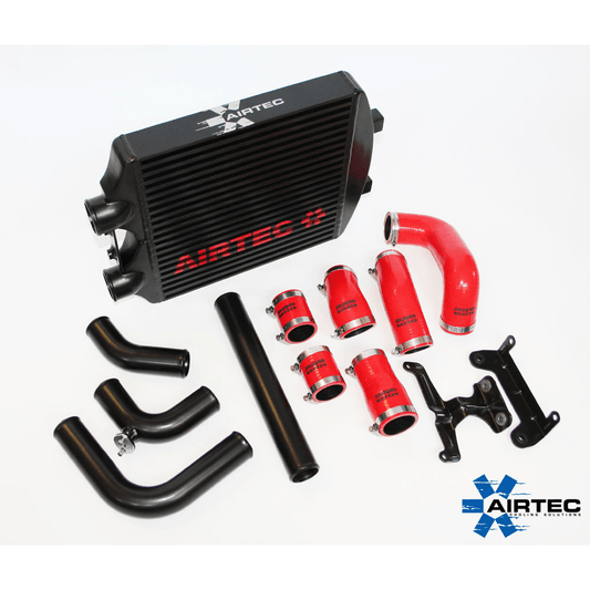 AIRTEC FMIC Intercooler & Boost Pipe Kit for 1.9 TDI PD130 – Skoda Fabia vRS Mk1 (6Y), SEAT Ibiza Mk4 (6L), VW Polo 9N – 60mm Bar-and-Plate Core | Seat Sport Style Front Mount Charge Cooler | Satin Black | VAG Diesel Hard Pipe Upgrade | 3-Year Warranty