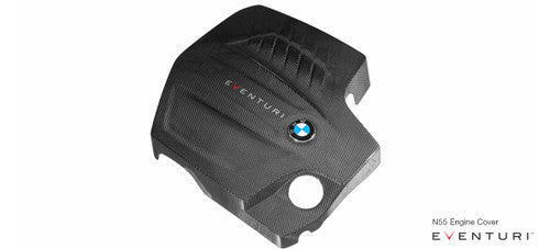 Eventuri Black Carbon Fibre Engine Cover for BMW N55 (incl. F87 M2) - Prepreg OEM+ Engine Bay Cover