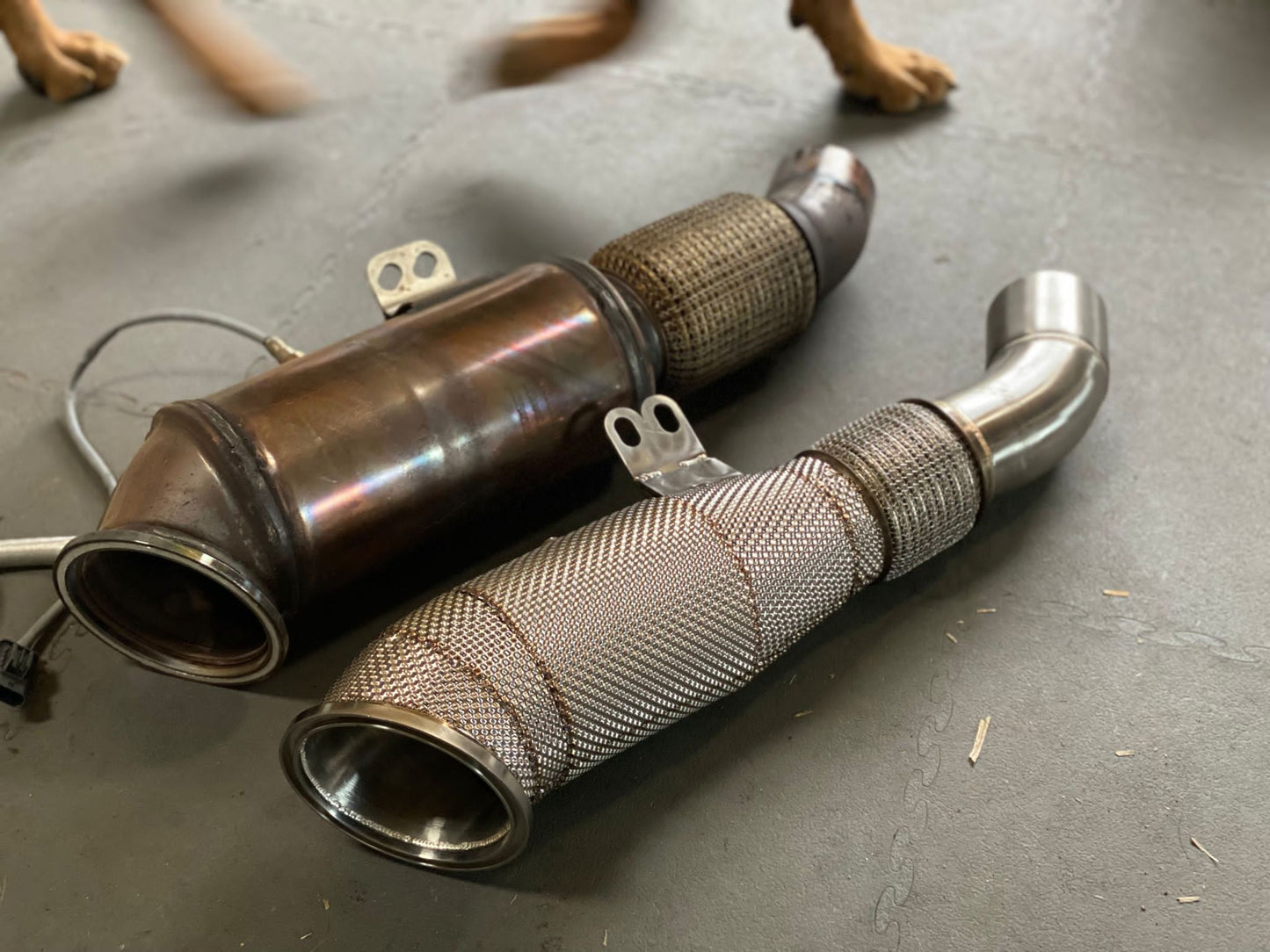 Osprey Performance BMW B58 Decat/Catless Downpipe (Cat Delete) with OEM-Style Heat Shield - Stainless