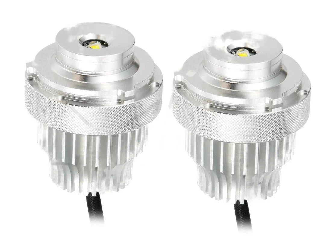 Owl LED Angel Eyes Halo Ring Bulbs for BMW 5 Series E60 E61 LCI 2007-2009 (Halogen) – White Corona Ring DRL Upgrade Modules, Plug & Play, CANBUS Error-Free, No Coding, 20W Pair – Saloon/Touring, Non-Xenon