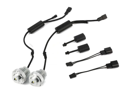 Owl LED Angel Eyes Halo Ring Bulbs for BMW 5 Series E60 E61 LCI 2007-2009 (Halogen) – White Corona Ring DRL Upgrade Modules, Plug & Play, CANBUS Error-Free, No Coding, 20W Pair – Saloon/Touring, Non-Xenon