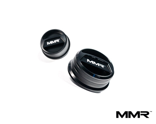 MMR Performance Billet Oil Filler Cap  Mini F5x (F56 F55 F57 F54) B38 B48 B37 B47  Black Anodised CNC 6061 Aluminium  Cooper, Cooper S & JCW  Positive-Lock Upgrade