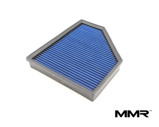 MMR Cotton Panel Air Filter - High-Flow Washable Drop-In for BMW G-Series B58TU 3.0 & B48/B46 2.0 (G20 G21 G22 G23 G26 G42 G29) and Toyota Supra J29 A90/A91 | OE Airbox Performance Upgrade | Fits 3 Series 4 Series Z4 M240i 330i 340i 430i 440i M40i
