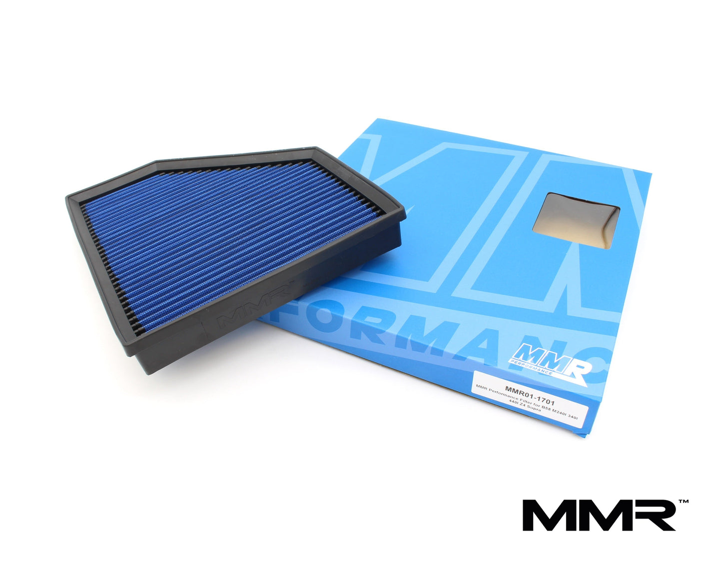 MMR Cotton Panel Air Filter - High-Flow Washable Drop-In for BMW G-Series B58TU 3.0 & B48/B46 2.0 (G20 G21 G22 G23 G26 G42 G29) and Toyota Supra J29 A90/A91 | OE Airbox Performance Upgrade | Fits 3 Series 4 Series Z4 M240i 330i 340i 430i 440i M40i
