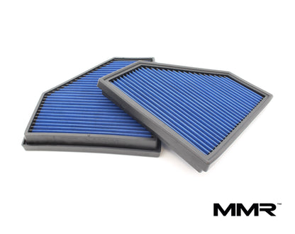 BMW G8X S58 High Flow Cotton Panel Air Filters  Drop-In Performance Pair for G87 M2, G80 M3, G82 M4  Washable & Reusable OE Airbox Upgrade