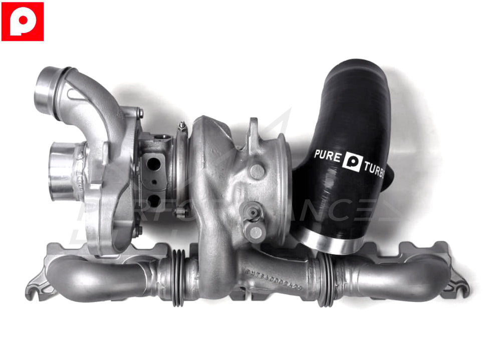 Pure Turbos B58 Pure800 (Pure 800) Stage 2 Hybrid Big Turbo Upgrade - BMW F-Series M140i M240i 340i 440i F20 F21 F22 F23 F30 F31 F32 F33 F36 - Uprated Performance Turbocharger Bolt-On | Core Exchange | PT-F-B58-S2