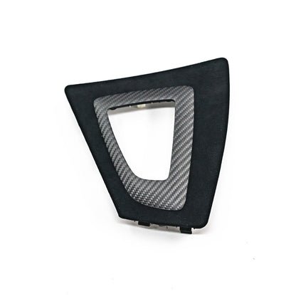 Genuine BMW M Performance Carbon Fibre & Alcantara Gearshift Surround Trim RHD - 1 Series F20 F21, 2 Series F22 F23 (Auto/Sport Auto) Centre Console Gear Selector - 2010-2019 - OEM 51162343740