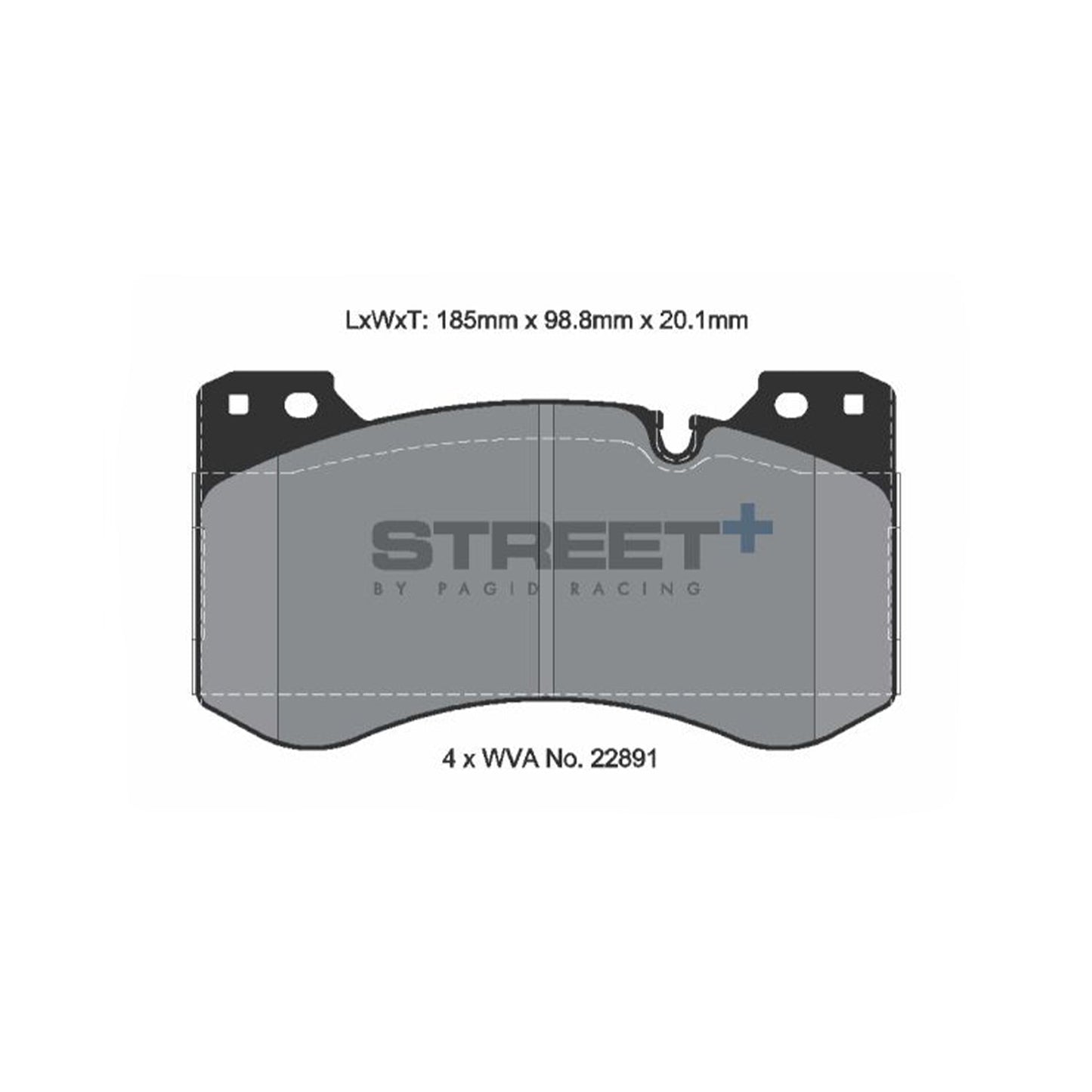 Pagid Street+ Front Brake Pads For BMW G8X M Vehicles (G87 M2, G80 M3 & G82 M4)