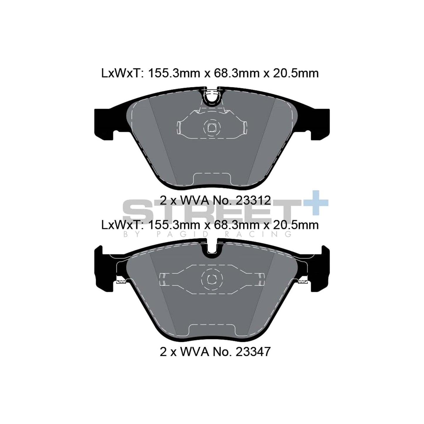 Pagid Street+ Front Brake Pads For BMW E90, E92 & E93 M3