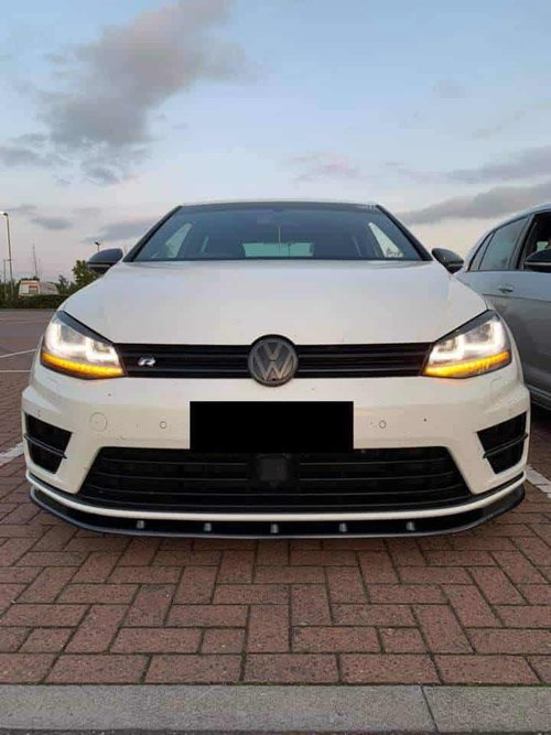 VW GOLF MK7 R Splitter & Side Skirt Extensions (2012 Up)