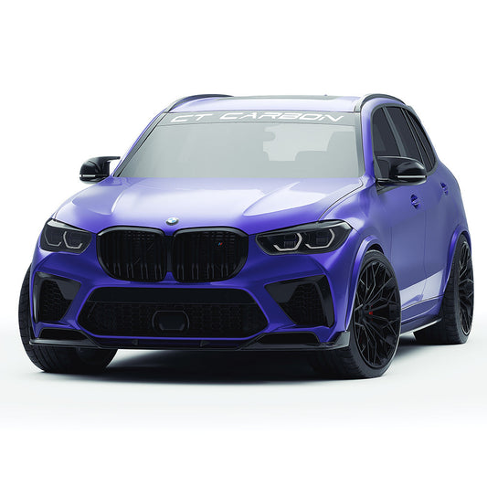 BMW X5 M F95 2019-2022 Pre-LCI Carbon Fibre Body Kit | CT Design by CT Carbon | Full Aero Kit: Front Lip Splitter, Side Skirts, Rear Diffuser, Roof Spoiler, Rear Bumper Trim | X5M Pre-Facelift Carbon Fiber Styling Upgrade UK | SUV Performance Aero Package