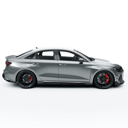 Audi RS3 8Y Facelift Saloon/Sedan Full Carbon Fibre Body Kit – Front Lip Splitter, Side Skirts, Rear Diffuser/Valance, Roof Spoiler, Boot/Trunk Lip – Pre-Preg Dry Carbon Aero Styling Pack 2024+ | CT Design