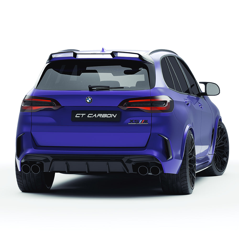 BMW X5 M F95 2019-2022 Pre-LCI Carbon Fibre Body Kit | CT Design by CT Carbon | Full Aero Kit: Front Lip Splitter, Side Skirts, Rear Diffuser, Roof Spoiler, Rear Bumper Trim | X5M Pre-Facelift Carbon Fiber Styling Upgrade UK | SUV Performance Aero Package