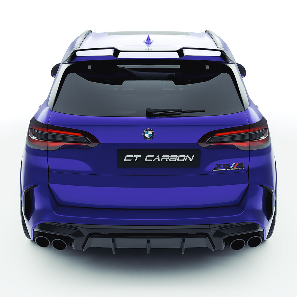 BMW X5 M F95 2019-2022 Pre-LCI Carbon Fibre Body Kit | CT Design by CT Carbon | Full Aero Kit: Front Lip Splitter, Side Skirts, Rear Diffuser, Roof Spoiler, Rear Bumper Trim | X5M Pre-Facelift Carbon Fiber Styling Upgrade UK | SUV Performance Aero Package