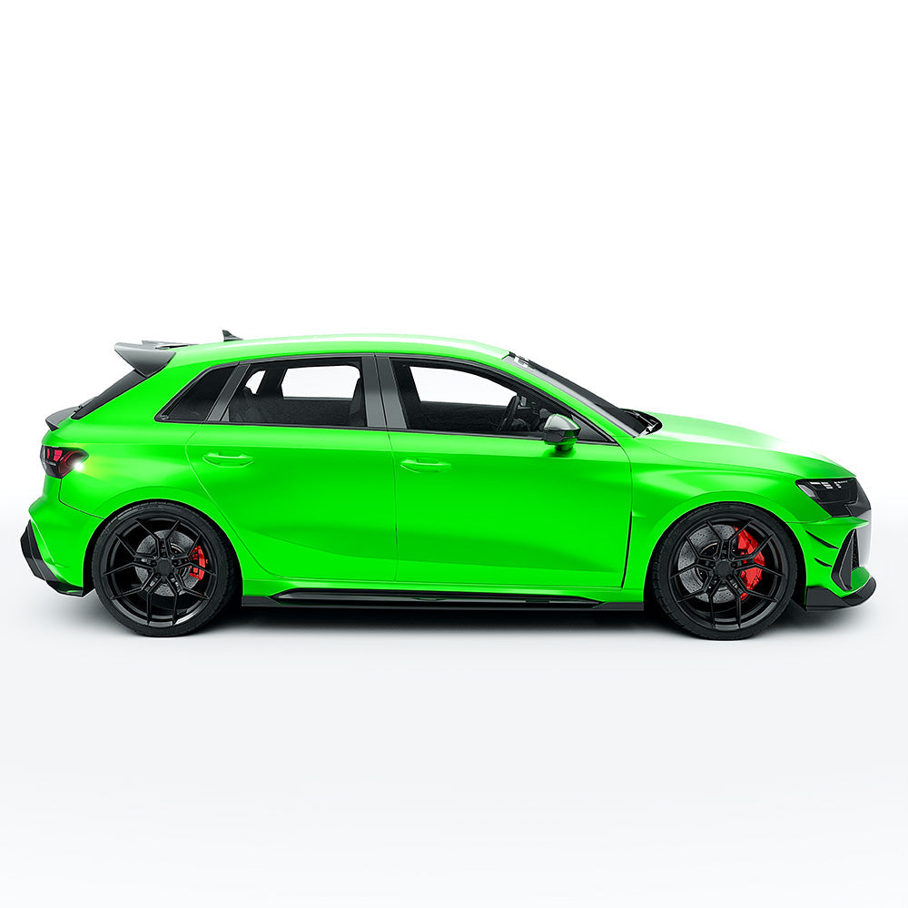 Audi RS3/RS 3 8Y FL Sportback (2025+) Full Carbon Fibre/Carbon Fiber Body & Aero Kit – Front Splitter, Side Skirts, Roof Wing Spoiler, Rear Diffuser – CT Design OEM+ Hatchback Styling Pack