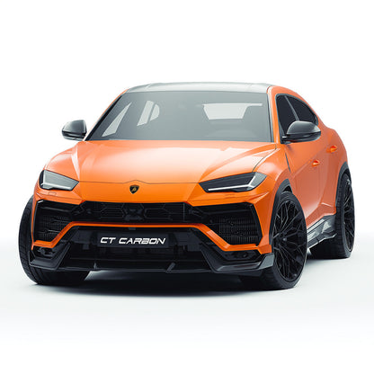 Lamborghini Urus 2018+ Dry Carbon Fibre/Fiber Body Kit – CT Design V2 Aero Kit: Front Lip, Side Skirts, Rear Diffuser, Tailgate Spoiler, Roof Wing | Aftermarket Styling for Urus S & Performante