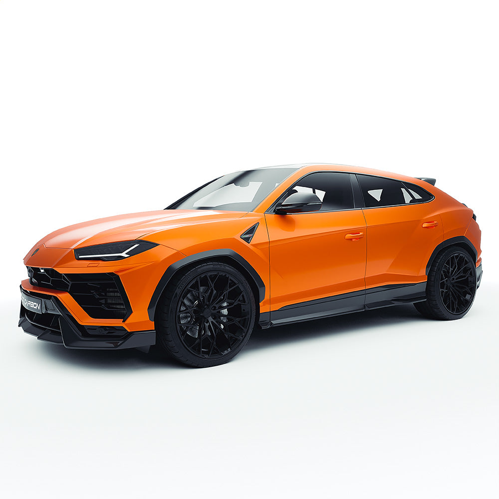 Lamborghini Urus 2018+ Dry Carbon Fibre/Fiber Body Kit – CT Design V2 Aero Kit: Front Lip, Side Skirts, Rear Diffuser, Tailgate Spoiler, Roof Wing | Aftermarket Styling for Urus S & Performante