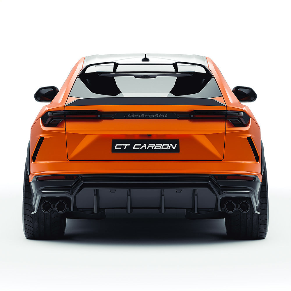 Lamborghini Urus 2018+ Dry Carbon Fibre/Fiber Body Kit – CT Design V2 Aero Kit: Front Lip, Side Skirts, Rear Diffuser, Tailgate Spoiler, Roof Wing | Aftermarket Styling for Urus S & Performante