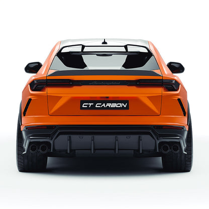 Lamborghini Urus 2018+ Dry Carbon Fibre/Fiber Body Kit – CT Design V2 Aero Kit: Front Lip, Side Skirts, Rear Diffuser, Tailgate Spoiler, Roof Wing | Aftermarket Styling for Urus S & Performante
