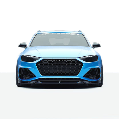 Audi RS4 Avant Estate B9.5 Facelift Carbon Fibre Body Kit by CT Design – 6pc Aero Styling Pack (Front Splitter, Side Skirts, Diffuser, Roof & Tailgate Spoilers, Canards) – Dry Pre