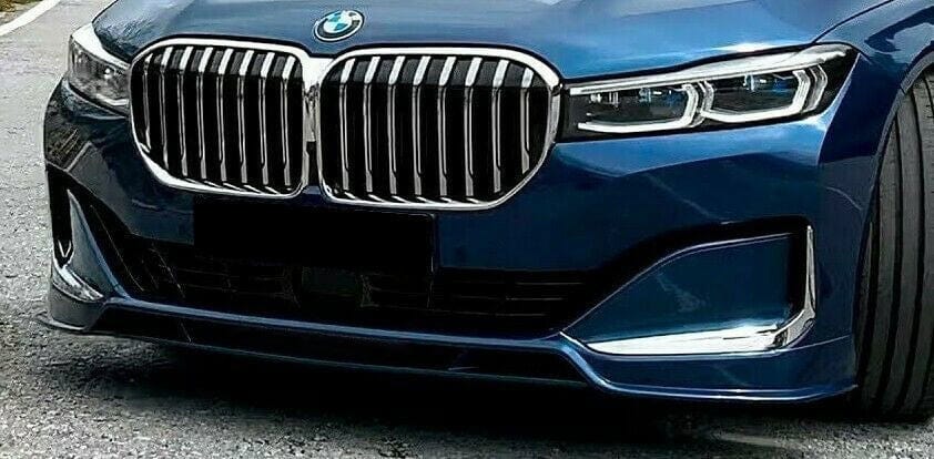 ProTuning Alpina B7 Style Front Bumper Lip Splitter Spoiler / Chin Spoiler Air Dam for BMW 7 Series G11 G12 LCI (2019-2022) | Standard Bumper Front Valance Add-On | ABS Paintable 2-Piece | Fits 730i 740i 750i 750Li