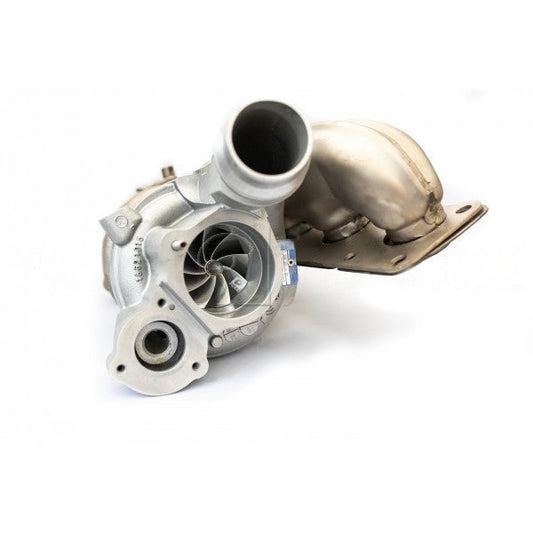 Pure Turbos N55 Stage 2 Hybrid Turbocharger Upgrade for BMW E-Series 135i & 335i (E82 E88 E90 E91 E92 E93)  Direct-Fit OEM Housing, 500+whp Capable