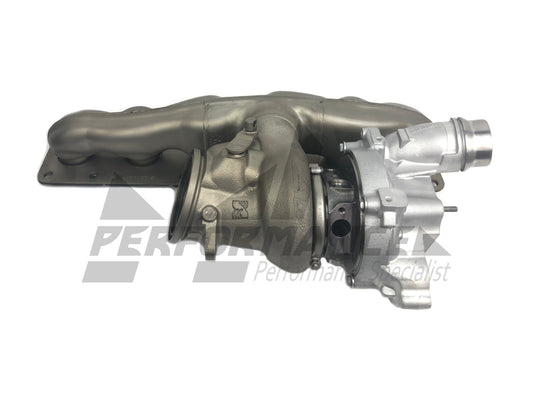Pure Turbos N55 Pure Stage 2 (PS2) Hybrid Turbocharger Upgrade - BMW M2, M135i, M235i, 335i, 435i (F20 F21 F22 F30 F32) PWG/EWG - Big Turbo Direct Bolt-On, OEM Housing, Billet Wheel VSR Balanced - 500+ WHP Performance Turbo Replacement