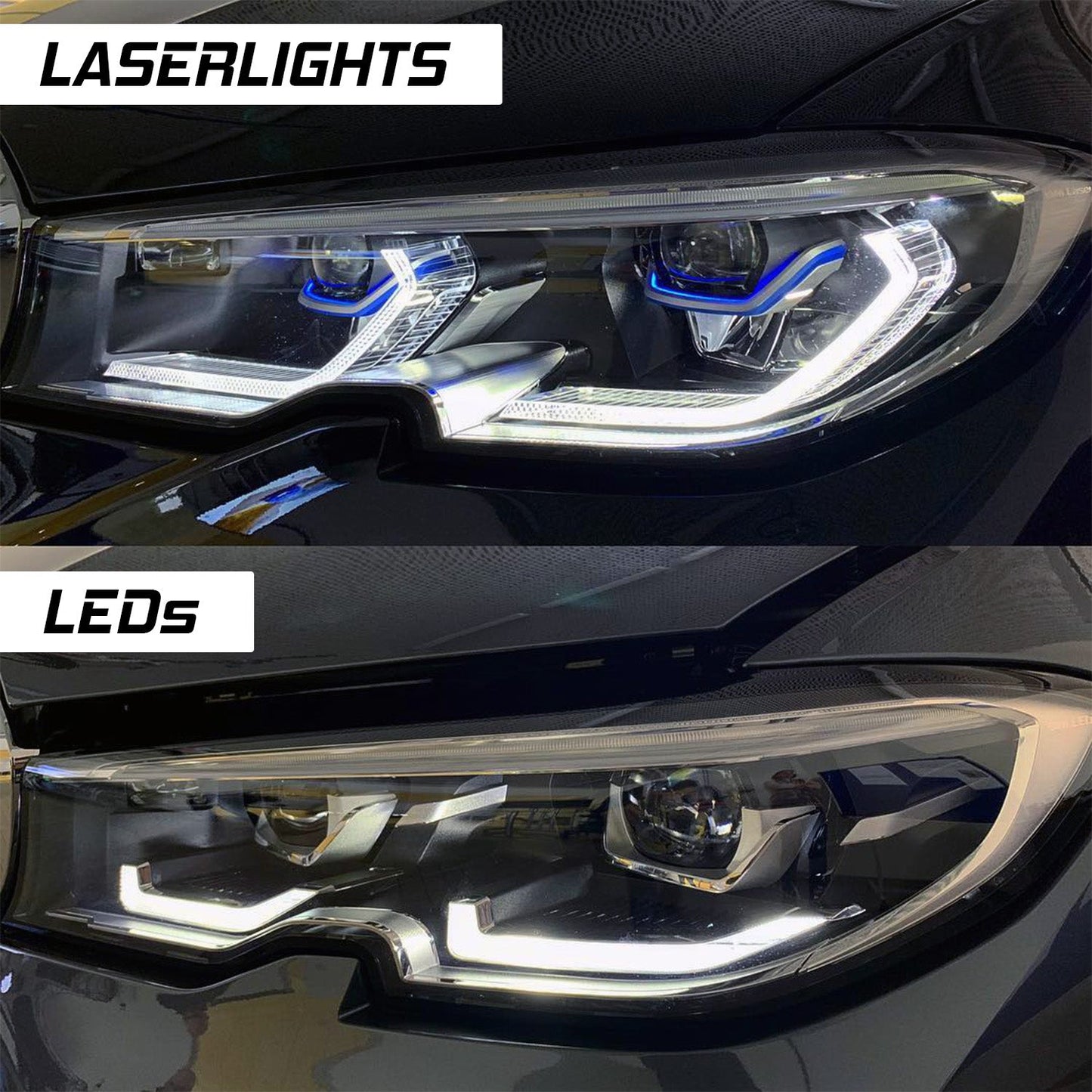 R44 BMW 3 Series CSL Yellow Daytime Running Lights LED Module Set (G20/G21)