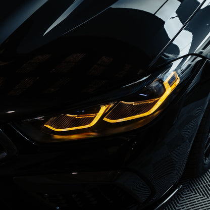 R44 BMW M8 CSL Yellow Daytime Running Lights LED Module Set (F91/F92/F93)