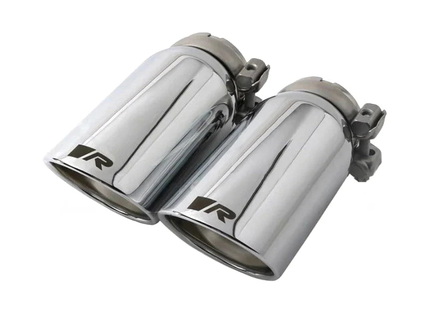 Remus Quad Exhaust Tips Tailpipe Set for Audi A3 8V, S3, RS3 & BMW 3 Series E90/E92/E93 335i, M3  84mm/90mm  Stainless/Carbon/Black Chrome  Direct-Fit, EC Approved