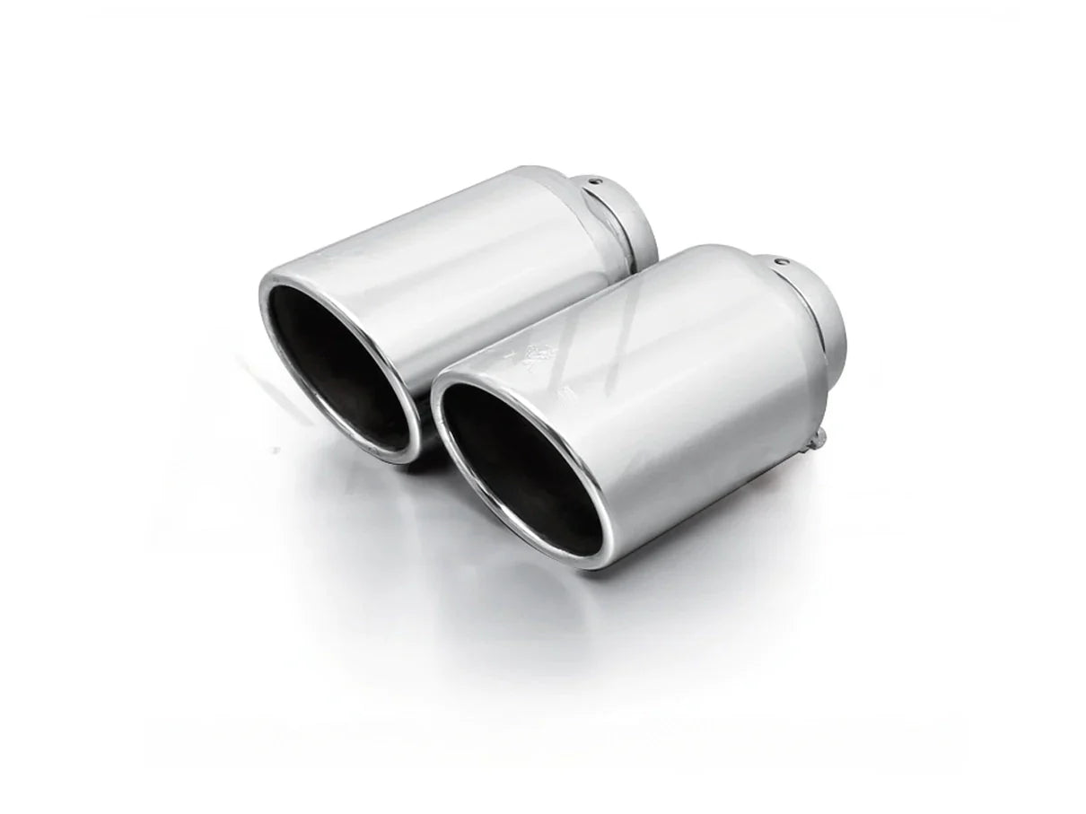 Remus Tailpipes Exhaust Tips 98mm/102mm - Stainless, Carbon, Black Chrome - Audi S1/A1; BMW F87 M2/M2 Competition, F80 M3, F82/F83 M4, F97 X3 M; VW Golf R MK7/MK7.5; Ford Mustang 5.0 V8