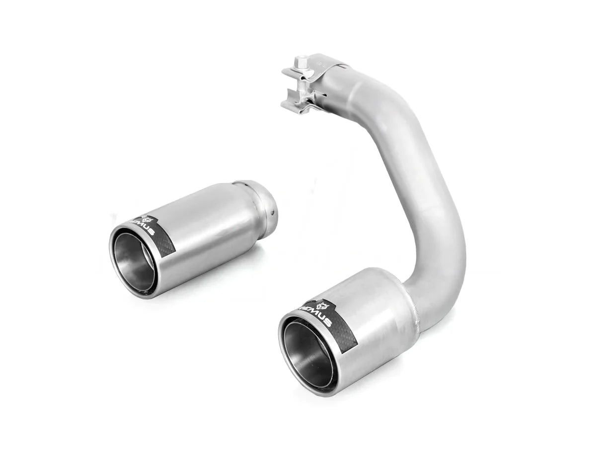 Remus BMW 2 Series 220i F22/F23 Exhaust Tailpipes/Tips (20122016)  8490mm, Stainless Steel/Carbon/Black Chrome Street Race, Pair  Fits Remus Rear Silencer  Genuine OEM+ Upgrade