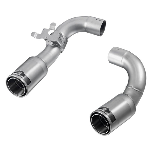 Genuine Remus Chrome Tailpipes (Exhaust Tips) for BMW 3 Series 335i F30/F31 & 4 Series 435i F32/F36 N55  Stainless Steel, EC Approved  Pair | 086512 1683C