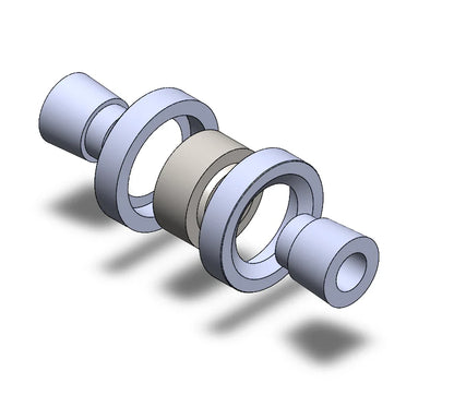 SPL Parts Rear Lower Control Arm (LCA) Knuckle Bushing - BMW E8X/E9X 1/3 Series & F80/F82/F83 M3/M4 - Teflon-Lined FK Spherical Bearing - Pair | SPL RLCB E9X