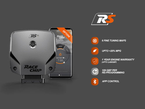 RaceChip RS App Control Tuning Box for BMW X1 (F48) 2014+ - Plug & Play Piggyback ECU/Performance Chip, Bluetooth Power Module, Remap Alternative for Petrol & Diesel - Increased Torque & Throttle Response