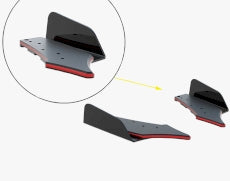 Maxton Design - Street Pro Rear Side Splitters + Flaps Hyundai Veloster N Mk2
