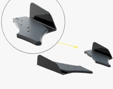 Maxton Design - Street Pro Rear Side Splitters + Flaps Mercedes-AMG CLA 45 C117 Facelift