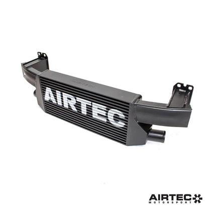 AIRTEC Motorsport Front Mount Intercooler / Charge Cooler Kit for Audi RSQ3 8U (RS Q3 2.5 TFSI, 2013-2018) - Pro-Series 90mm Single Pass Bar & Plate Core, Black - Direct Fit FMIC Upgrade with Integrated Crash Bar - Uprated Stage 1/2 Cooling