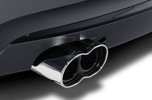 AC Schnitzer Twin Exit Chrome Exhaust Tip Tailpipe Finisher for BMW 1 Series E81/E87 116d 118d 120d (03/2007-on) - Twin Outlet Back Box Tail Pipe Trim for 1er Diesel Hatchback