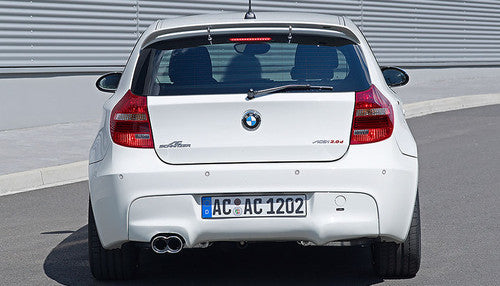 AC Schnitzer Twin Exit Chrome Exhaust Tip Tailpipe Finisher for BMW 1 Series E81/E87 116d 118d 120d (03/2007-on) - Twin Outlet Back Box Tail Pipe Trim for 1er Diesel Hatchback