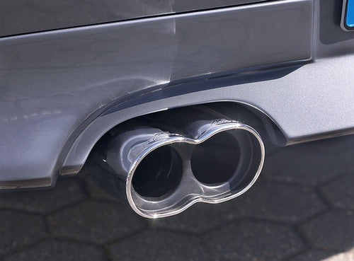Genuine AC Schnitzer Racing Twin/Dual Exit Chrome Exhaust Tip Tailpipe Finisher for BMW 1 Series E81/E87 116i 118i 120i (Petrol) from 03/2007 - Rear Silencer/Muffler Backbox Trim OEM Plus