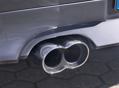 Genuine AC Schnitzer Racing Twin/Dual Exit Chrome Exhaust Tip Tailpipe Finisher for BMW 1 Series E81/E87 116i 118i 120i (Petrol) from 03/2007 - Rear Silencer/Muffler Backbox Trim OEM Plus