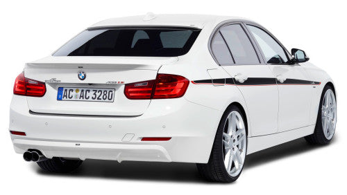 AC Schnitzer Racing Twin Exit Chrome Exhaust Tips & Tailpipe Covers for BMW 3 Series F30/F31 (Pre-LCI) 316d 318d 320d - Dual Outlet Diesel Exhaust Trim/Finisher Upgrade for Saloon & Touring