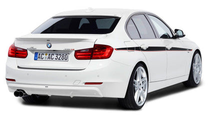 AC Schnitzer Racing Twin Exit Chrome Exhaust Tips & Tailpipe Covers for BMW 3 Series F30/F31 (Pre-LCI) 316d 318d 320d - Dual Outlet Diesel Exhaust Trim/Finisher Upgrade for Saloon & Touring