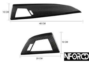 BMW Carbon Fibre Dashboard Trim Overlay | Custom-Fit Dash Fascia Panel Cover | Instrument Panel Skin/Garnish | Real Carbon Fiber Dash Insert | Self-Adhesive | OEM+ Interior Upgrade
